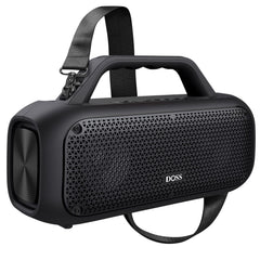 DOSS Extreme Boom Outdoor Bluetooth Speaker with 60W Mighty Sound Deep Bass 30H Playtime10400mAh Power Bank BT 5.3 IPX6 Waterproof Portable Strap for Camping Pool Beach Garage Work