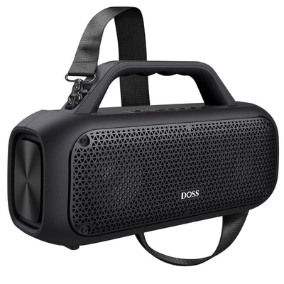 DOSS Extreme Boom Outdoor Bluetooth Speaker with 60W Mighty Sound Deep Bass 30H Playtime10400mAh Power Bank BT 5.3 IPX6 Waterproof Portable Strap for Camping Pool Beach Garage Work