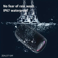 Portable Waterproof Bluetooth Subwoofer Speaker with Bass